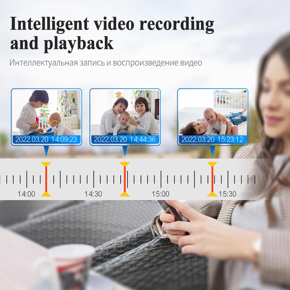 Techage 5-мегапиксельная IP-камера безопасности POE для обнаружения человека на открытом воздухе двухсторонняя аудио-видео камера наблюдения AI IP