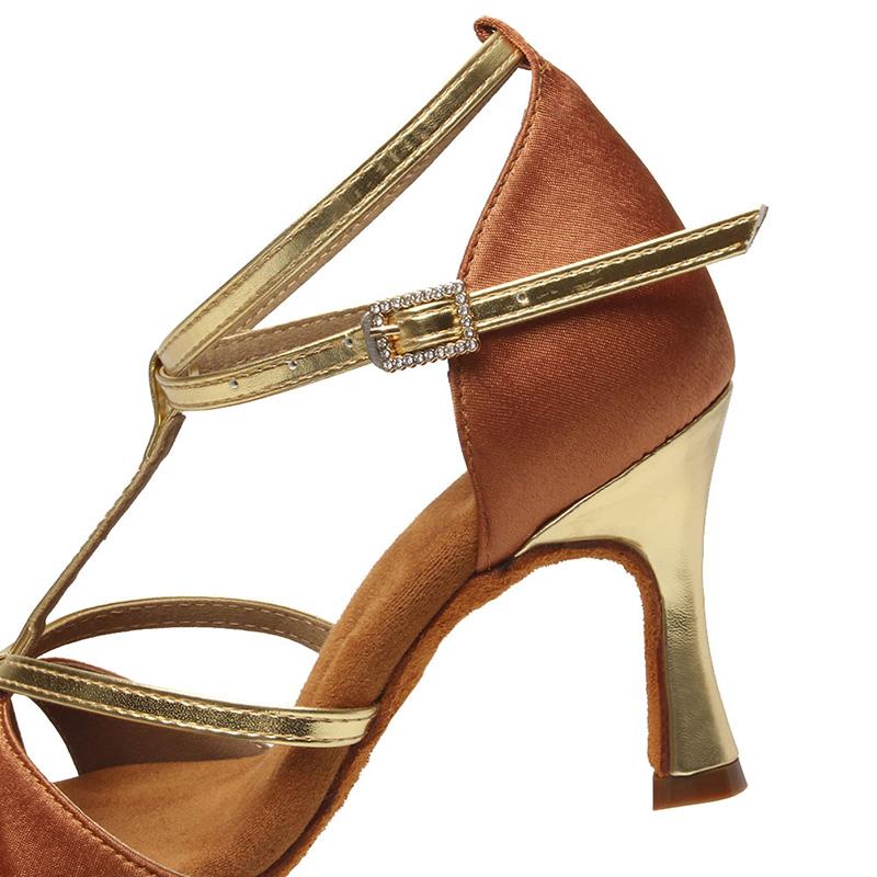 Туфли для латинских танцев для взрослых для девочек и женщин, танцевальные вечеринки, вальс, джаз, нескользящая дышащая танцевальная обувь для латиноамериканских танцев на каблуке 8,5 см