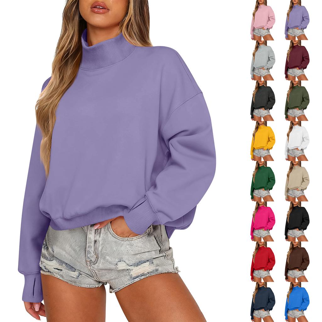 Women's Sweatshirt Long Sleeve  Casual Comfort Loose Lightweight Women's Sweatshirt