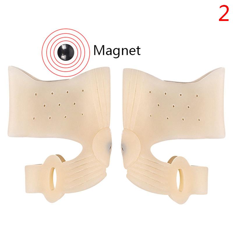 Силиконовый разделитель большого пальца ноги, 2 шт., корректор вальгусной костной ткани стопы, регулятор большого пальца