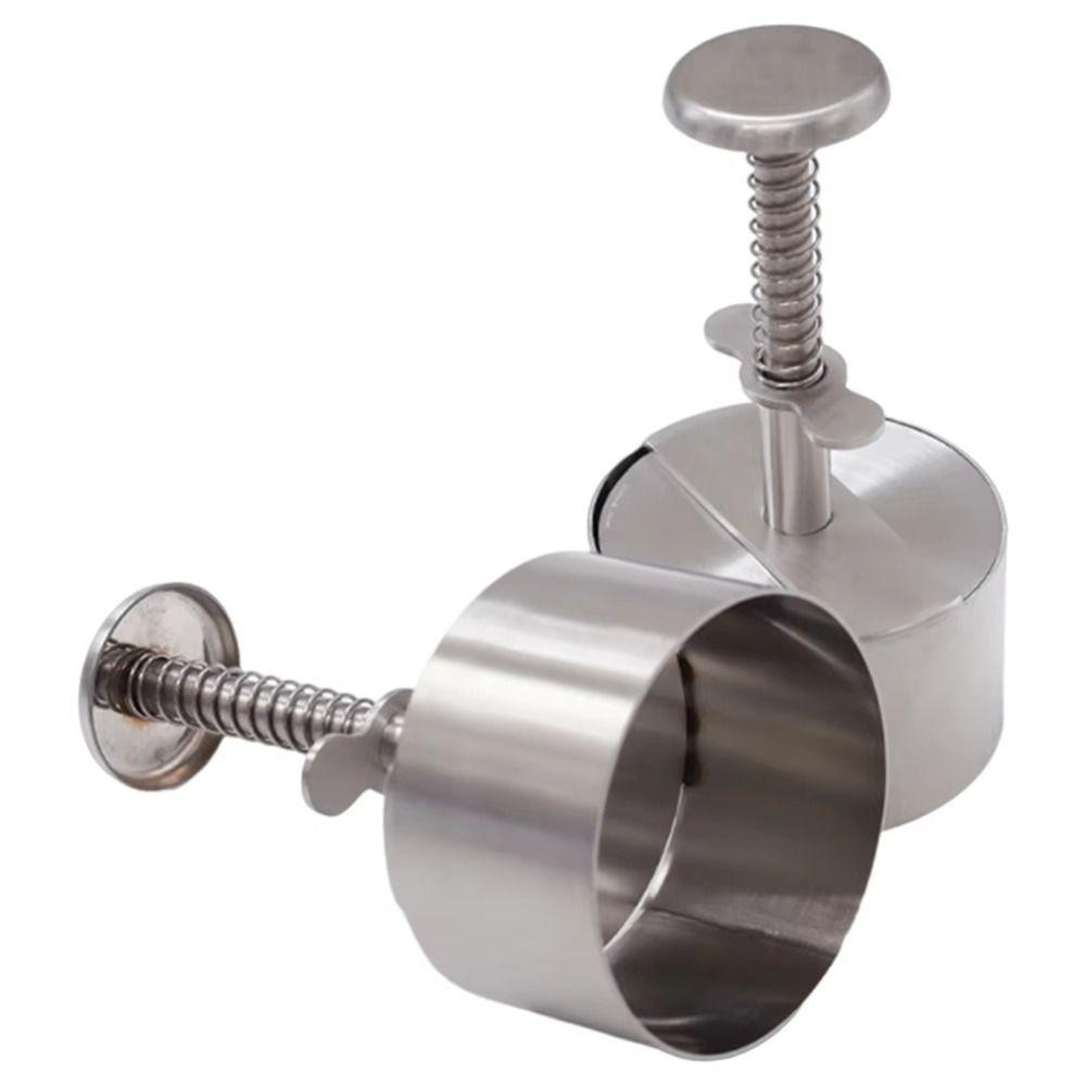 Non-Stick Hamburger Press Mold Stainless Steel Rice Ball Mold Burger Patty Maker for Kitchen Beef