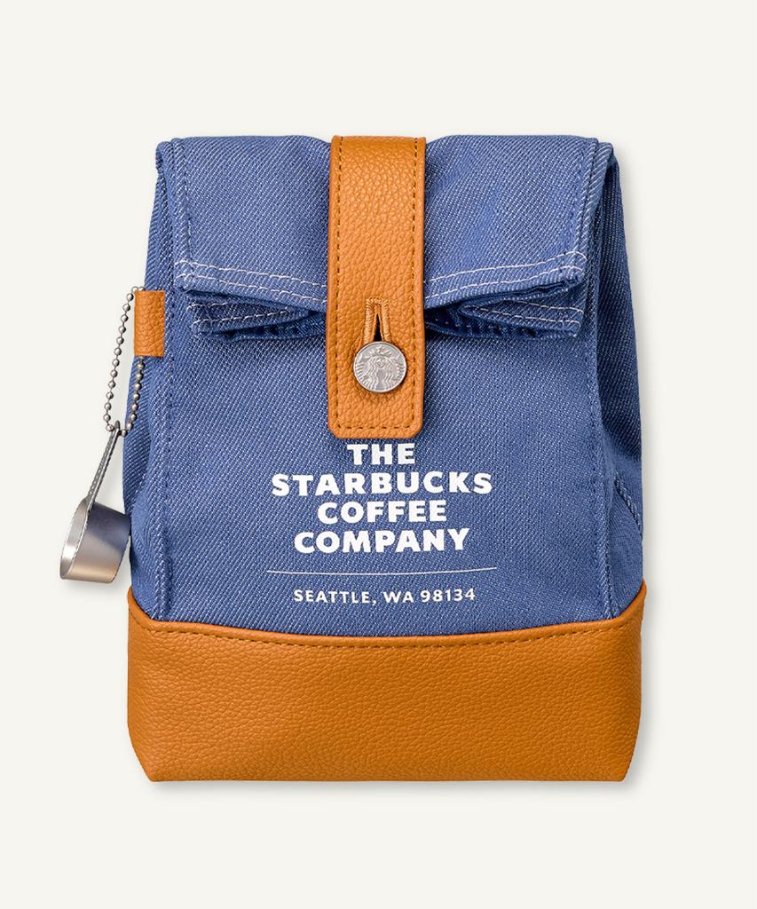 Starbucks Стиранный синий мешочек