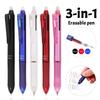 Ручка 3-в-1 стираемая Черные/Синие/Красные чернила Нейтральная ручка Креативная гелевая ручка Студенты