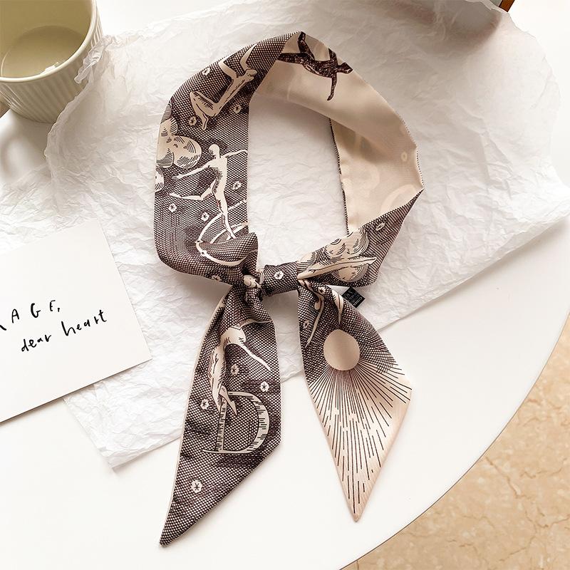 Ретро-ленты для волос с буквами, французская элегантная длинная повязка на голову, сумка, ремешок, аксессуары, красивая повязка для волос с бантом для девочек, женский шарф