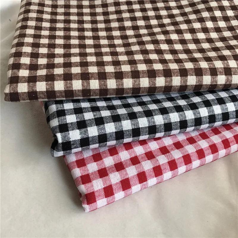 100x140cm Retro Pastoral Cotton/Linen Small Flower Floral Fabrics Soft for Spring Handwork Decor Tablecloth Dress Cushion Craft