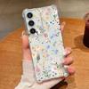Чехол для телефона с узором из мультяшных цветов для Samsung Galaxy S26 S25 S24 S23 Ultra S22 Plus S21 S24 S25 FE Прозрачный Ударопрочный Мягкий Чехол