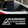 Hot Decor Truck Warning On Board Camera Recording Vinyl Auto Car Sticker