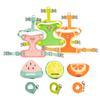 Cute Fruit Backpack Pet Chest Strap Set,anti Slip Soft Breathable Pet Chest Strap Traction Rope,dog Cat Pet Backpack Chest Strap