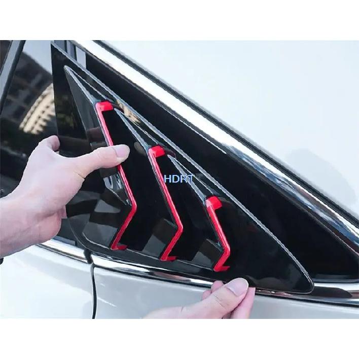 Car Styling Accessories For Toyota Harrier Venza + Rear Window Blind Shades Frame Louver Cover Exterior Sticker Trim Part