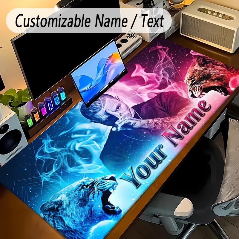 Large Mouse PadKontra K Custom Name Text Personalized Desk Mat Non Slip Gaming Pad