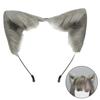 Handmade Simulation Fox Ears Hair Band Movable Cat Ears Hair Hoop Plush Animal Ear Headband Headdress Props