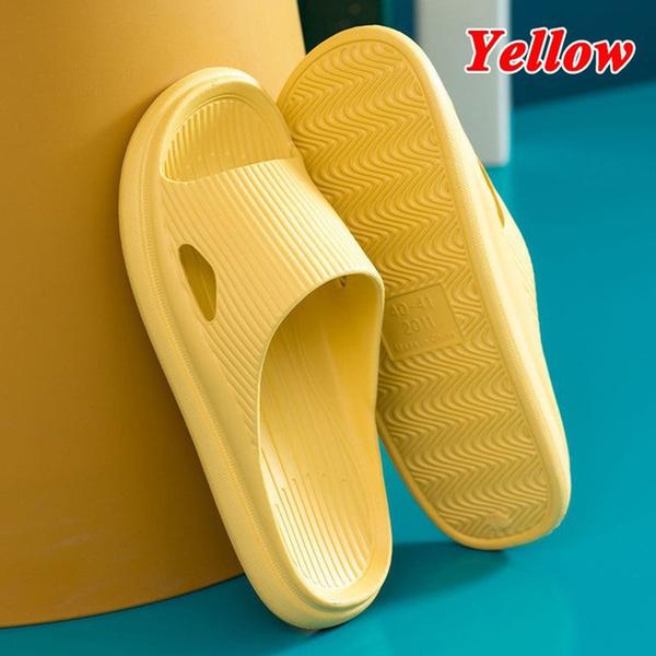 Супер мягкие домашние тапочки для пар, домашние нескользящие сандалии, летние нескользящие тапочки для душа на толстой подошве для ванной и душа для женщин и мужчин