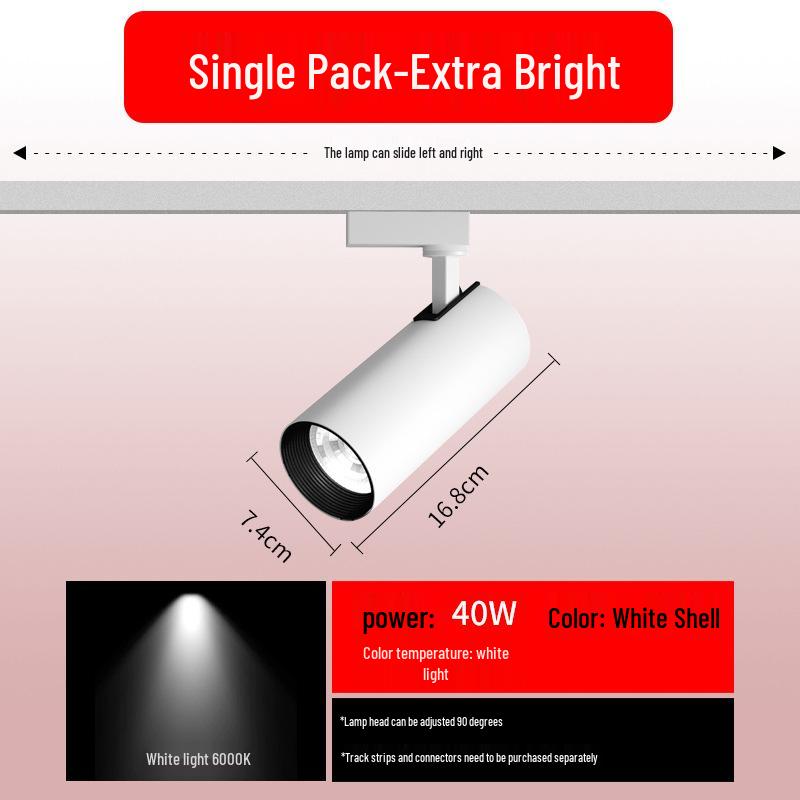 Full Spectrum Recessed Magnetic Track Spot Light for Commercial and Residential Use