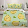 Постельный комплект «Авокадо», 3D-рисунок, мягкий микрофибровый комплект пододеяльника, фруктовое одеяло и наволочка 50 x 75 см на молнии
