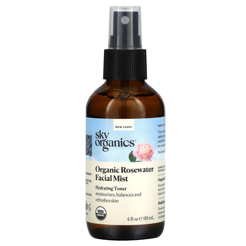 Organic Rosewater Facial Mist, 118Ml(4Fl Oz)