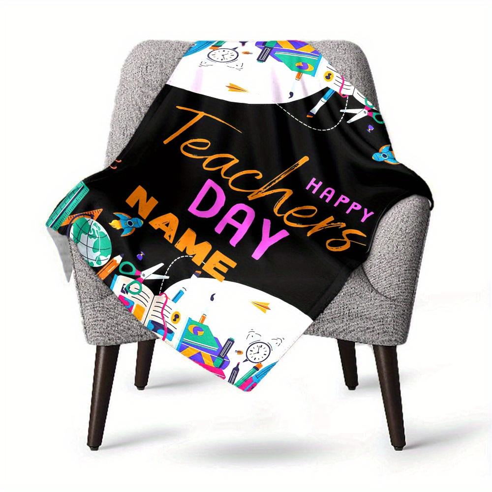Teachers Day Home Customized Blankets Soft Cozy Lightweight Multipurpose Blanket For Picnic Sofa Office Bed Living Room Suitable As Gift For Friends