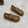 GKTINOO Genuine Leather Shoes Women Flat Casual Shoes Soft Cow Leather Brand Shoes Round Toe Soft Sole Casual Women's Flat Shoes