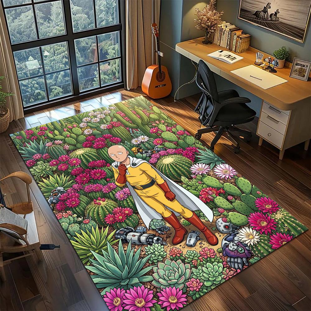 One Punch Man Carpet Floor Mat Large Area Gamer Bedroom Washable Non Slip Home Room Decor YUN6512