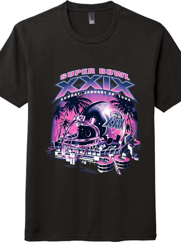 Super Bowl XXIX Retro 1995 T-Shirt, Vintage Miami Football Unisex Graphic Tee