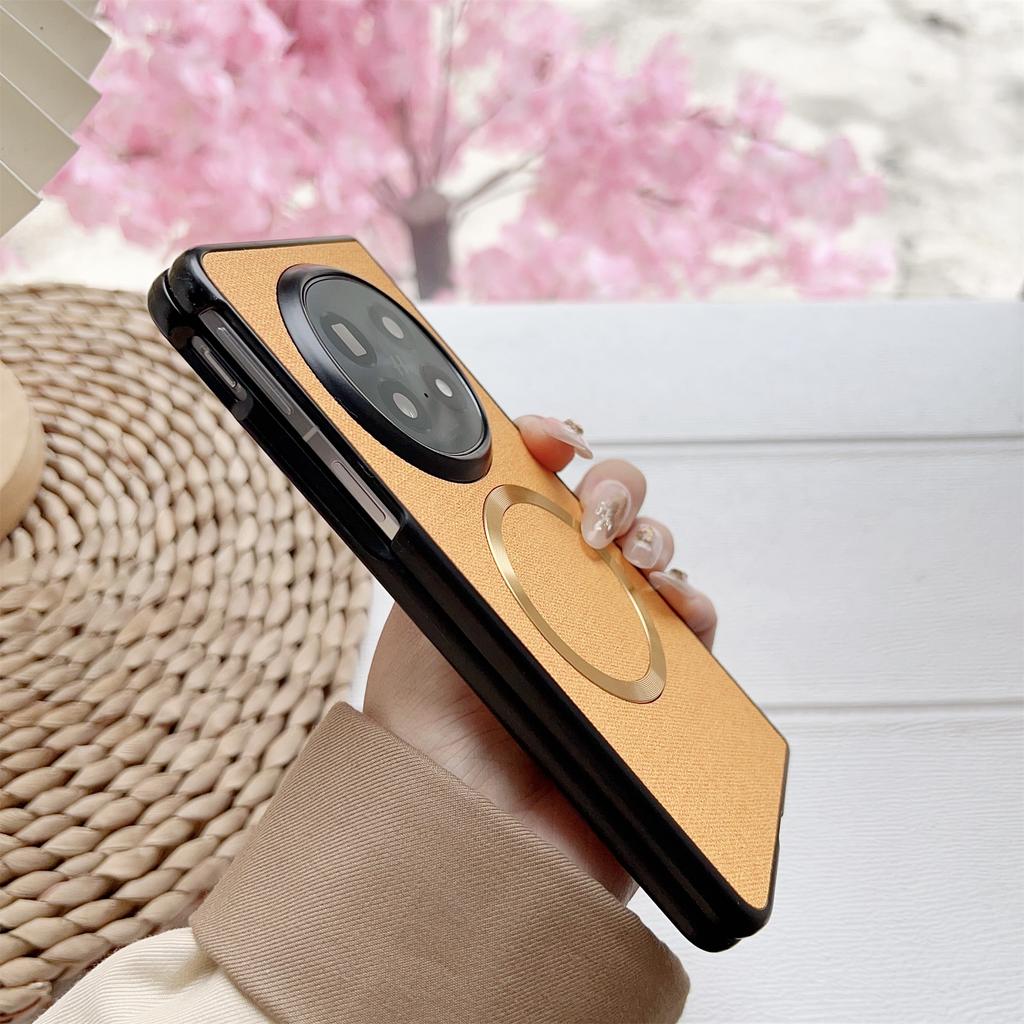 For Oppo Find N5 5G Magnetic Case Drop-Proof TPU + Cloth Back Phone Cover