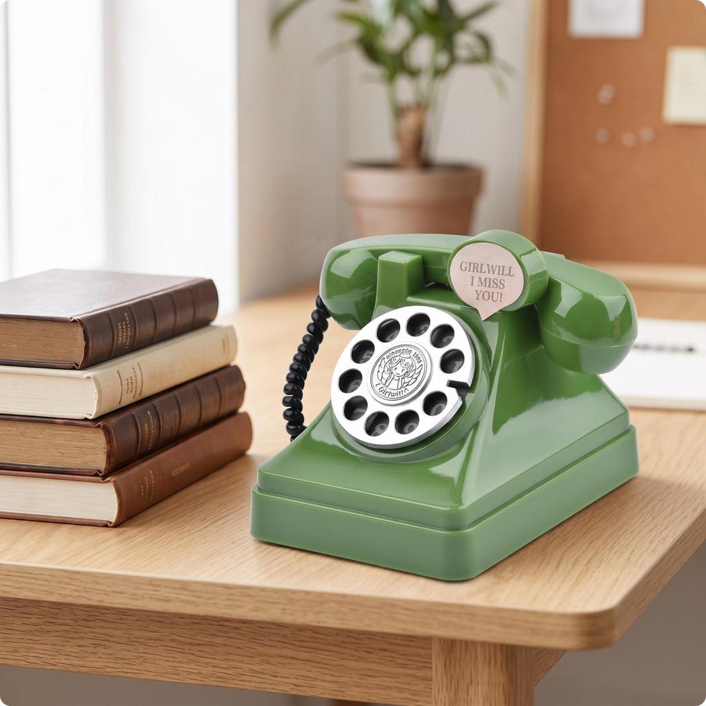 Nostalgic Retro Phone Piggy Bank Classic Telephone Saving Fun