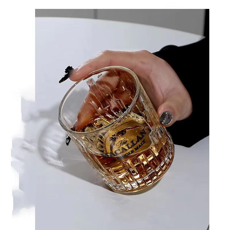 Macallan Private Collection Хрустальный бокал для виски Граненый стакан для виски с камнями Произведение искусства Бокал для вина для любителей виски