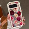 Soft TPU Phone Case For Google Pixel 10 9 8 7 Pro Pixel 9 10 Pro XL 7A 8A 9A Shockproof Red Rose Floral Pattern Silicone Cover