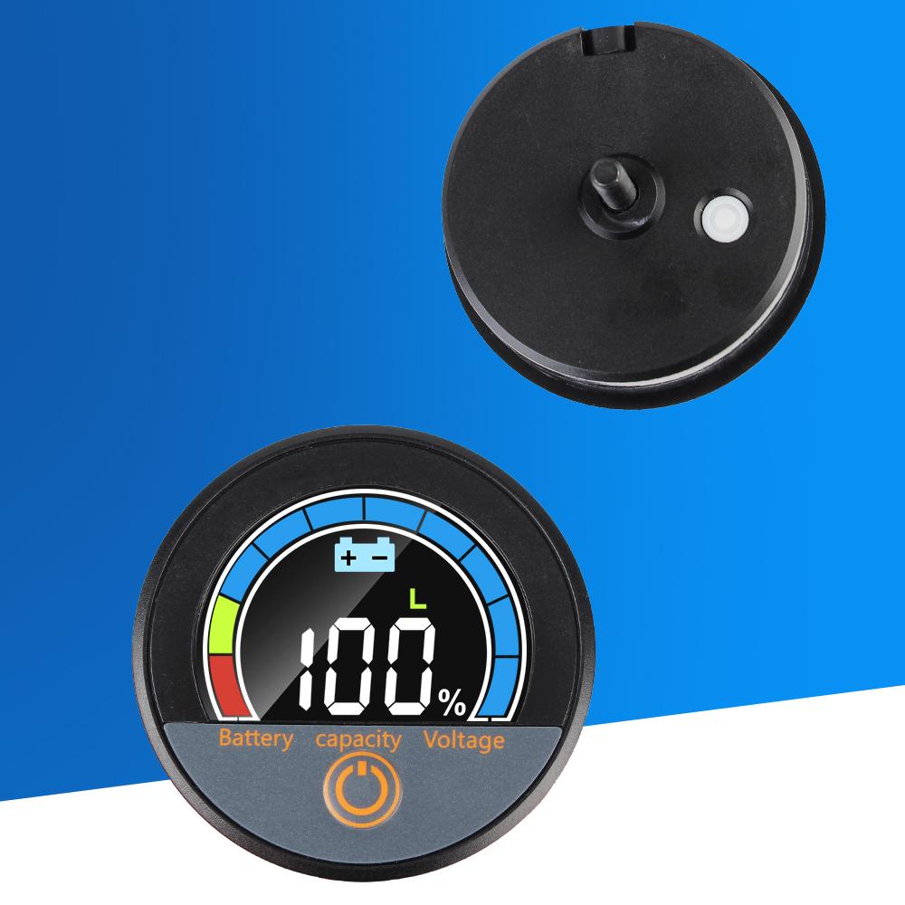 Индикатор уровня заряда батареи DC7-100V Автомобильный вольтметр Тестер емкости батареи Водонепроницаемый Универсальный цифровой круговой вольтметр