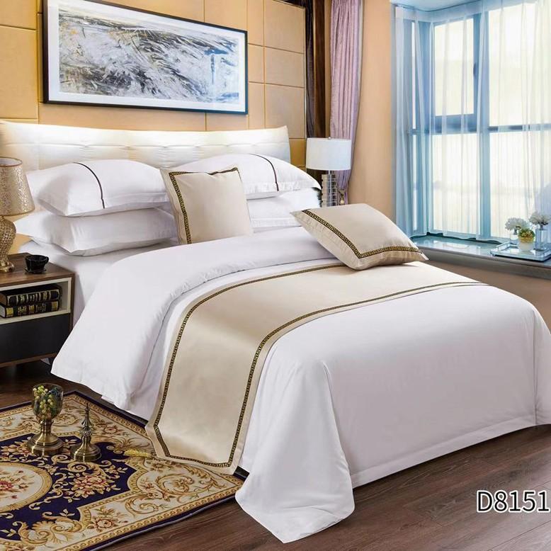 New Bed Tail Flag Decorative Cloth Home Textile Bedding Embroidered Long Strip Bed Cover Table Flag Universal in Multiple Colors