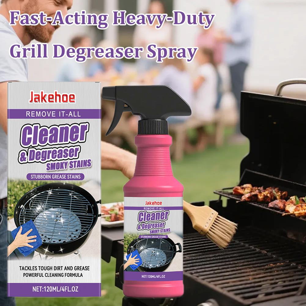 Barbecue Grill And Pan Cleaner Powerful Cleaning For Removing Stubborn Grease And Burnt-On Residue From Grills And Pans 120ml