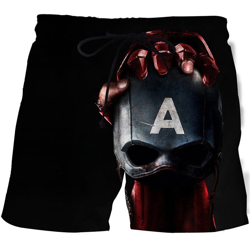 Летние шорты, мужские шорты с пятью точками, дышащие мужские повседневные шорты, удобные шорты с черепом и наушниками, короткие мужские шорты с 3D принтом