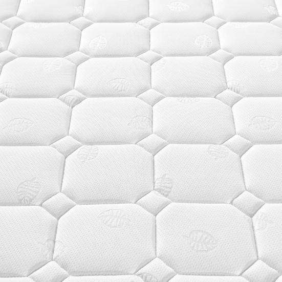 Upholstered Bed 1 Set Frame Cushion Spring Thick Headboard Mattress Solid Color Anti-wear for Room