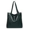 Tote Bag with Genuine Leather Texture Autumn Winter High-capacity Simplicity Advanced Feeling Versatile Unique Shoulder Bag