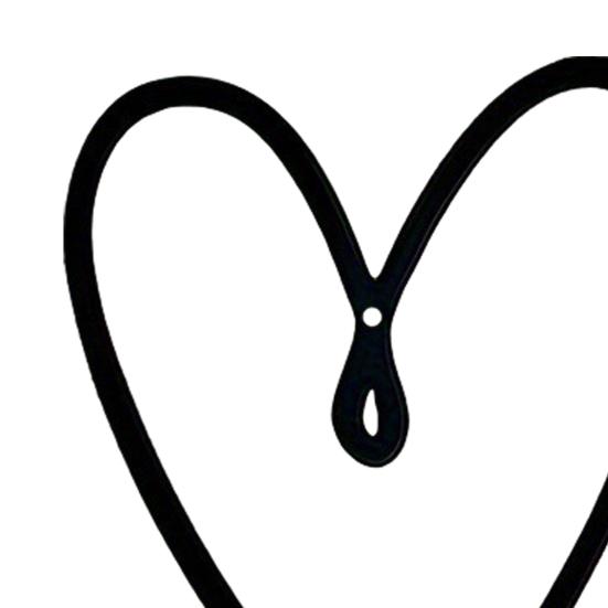 2Pcs Metal Love Heart Wall Decoration Hollow Heart Shape Wall Art Sculpture Home Living Room Bedroom Hanging Ornament