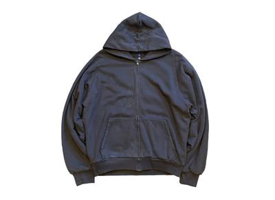 YEEZY GAP Худи на молнии с двусторонним материалом и широким силуэтом Темно-серый