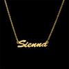 Dina 2026 Hot Selling 18K Gold Vacuum Plated Women's Necklace with Personalized Name Customizable Stainless Steel Pendant