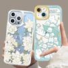 Прозрачный чехол для Realme C53 C55 C33 C30 C35 C51 C67 C21Y C25Y C20 C11 2021 C15 C12 C21 7 9 10 Pro Plus 8 5G Кролик Цветок Чехол