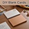 50pcs Hand Graffiti Kraft Paper Blank Gift Postcard New Cardboard  Message Card