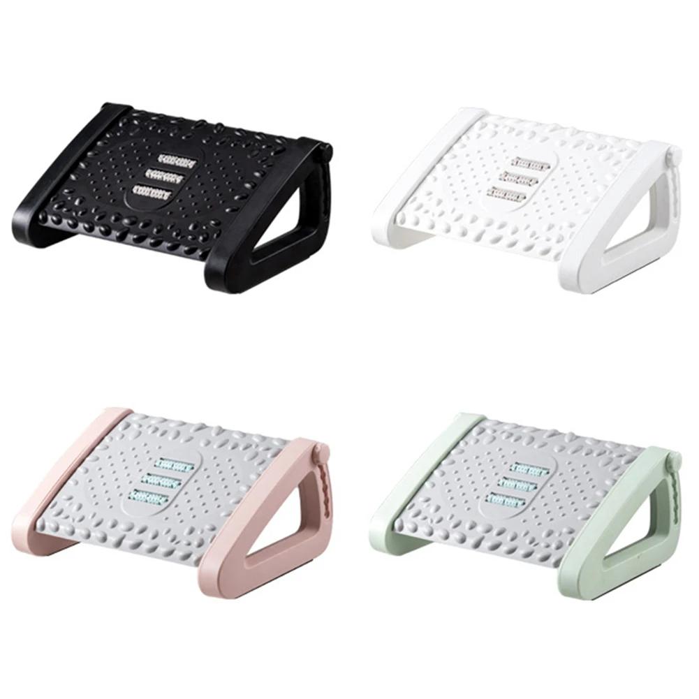 Under Desk Footrest Ergonomic Foot Stool Resting Stool for Home Office Work Foot Resting Stool with Massage Rollers