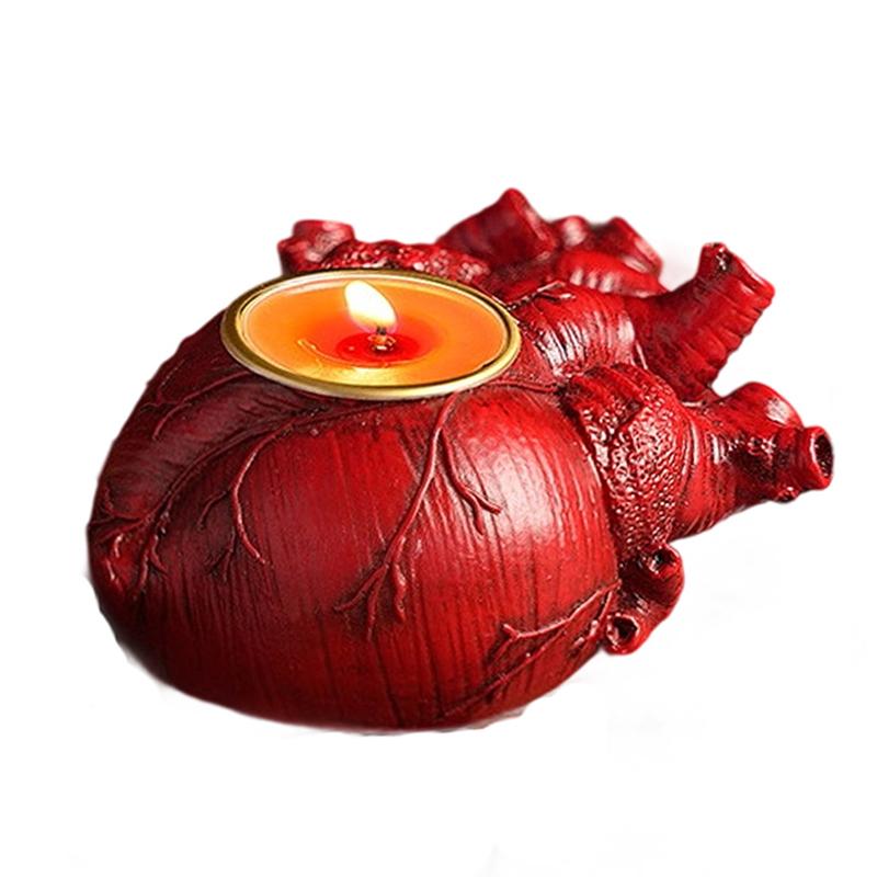 Хэллоуин Подсвечник Украшение Подсвечник Сердце Подсвечник Скелет Подсвечник Мозг Призрак Фестиваль Украшения Реквизит