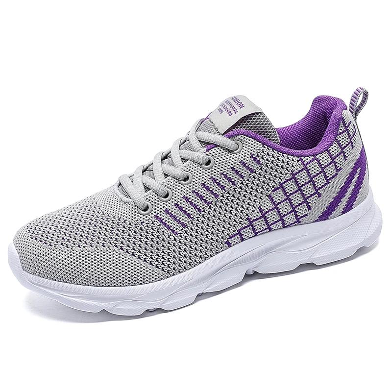 Fashion Casual Sneaker New Women's Running Shoes Large Platform Outdoor Travel Lace Fitness Lightweight Breathable Casual Women Shoes
