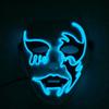 Halloween Killer Cosplay Mask Ghosts Dance Scary Costumes Dexoration Glow Up Creepy Mask Thriller LED Mask Devil  Mask For Men