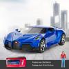 1/24 Scale Bugatti Voice of The Night Alloy Metal Diecast Car Model,  Pull Back Vehicle with Sound and Light Doll Toy Model Gift for Children