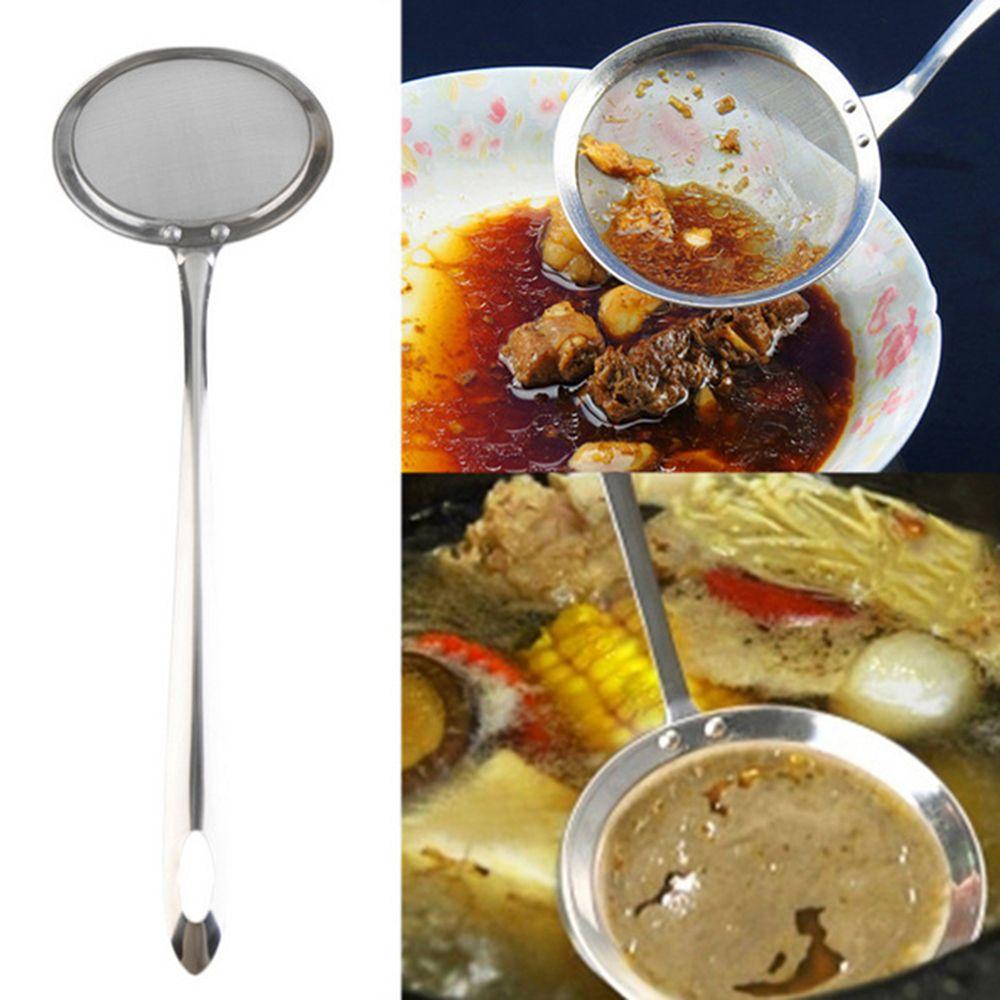 New Stainless Steel Skimmer Oil Mesh Strainer Colander Vegetable Residue