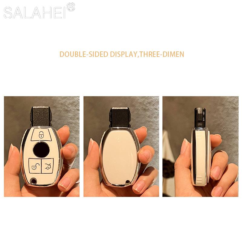 Полный чехол для автомобильного ключа из мягкого ТПУ для Mercedes для Benz ABCES Class W245 W204 W205 W210 W212 W221 W222 CLK Автомобильные аксессуары