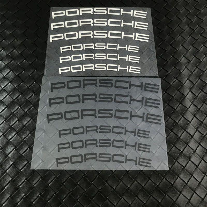 HUPX5 6pcs For Porsche Cayenne Panamera Macan 911 Taycan Boxster Cayman 918 Pajun Car Personality Sticker Fuel Tank Helmet Bike Decal