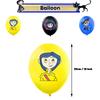 32 шт. товары для вечеринки по случаю дня рождения Coraline включают воздушные шары для торта и баннера