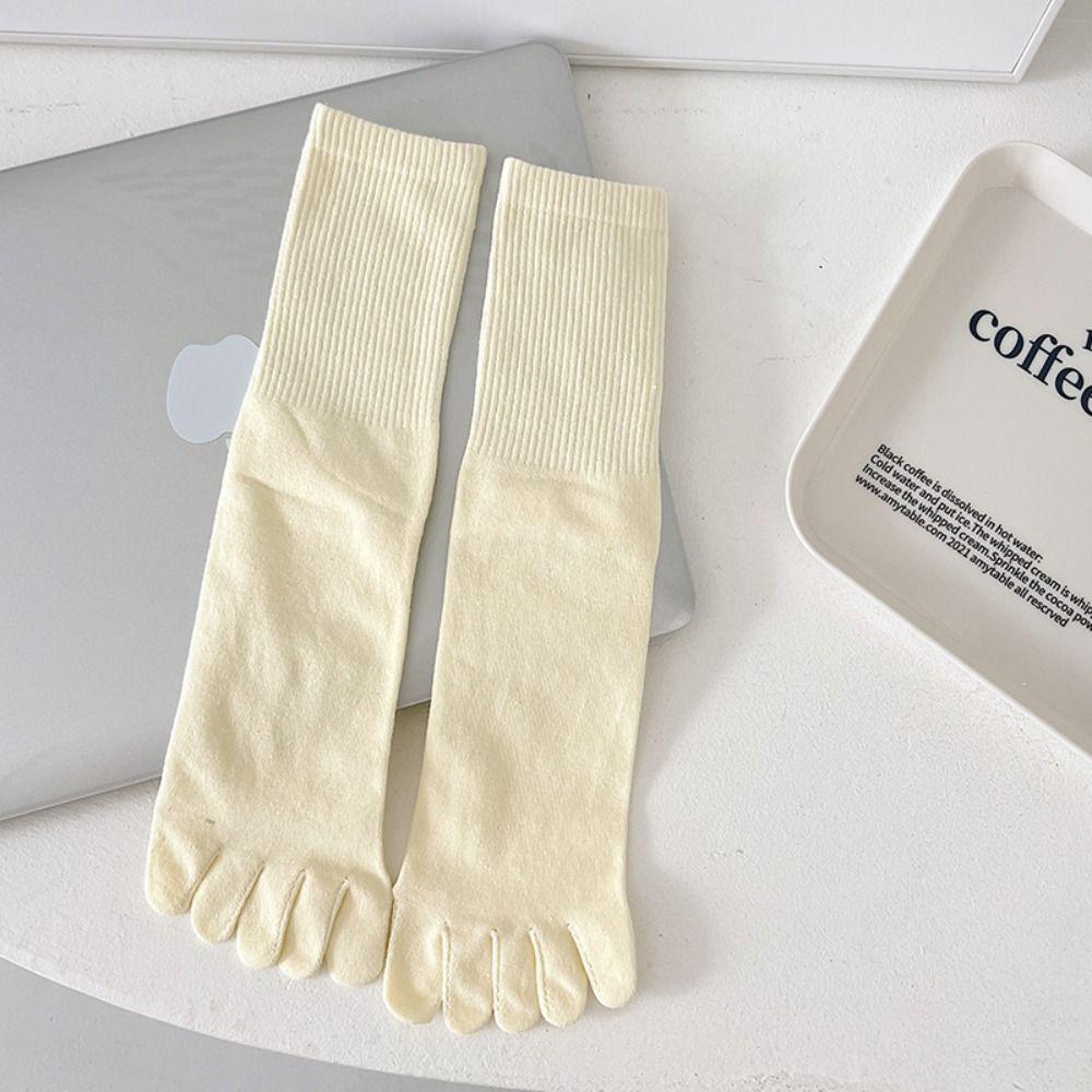 Breathable Five-finger Socks Pure Cotton Netherstock Fashionable Split-toe Socks  Motion