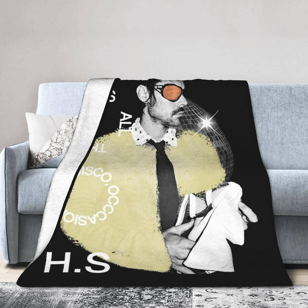 Harrys Styles Kiss All the Time Disco Occasionally Blankets Fleece Printed Aperture Ultra-Soft Throw Blanket Plush Thin Quilt