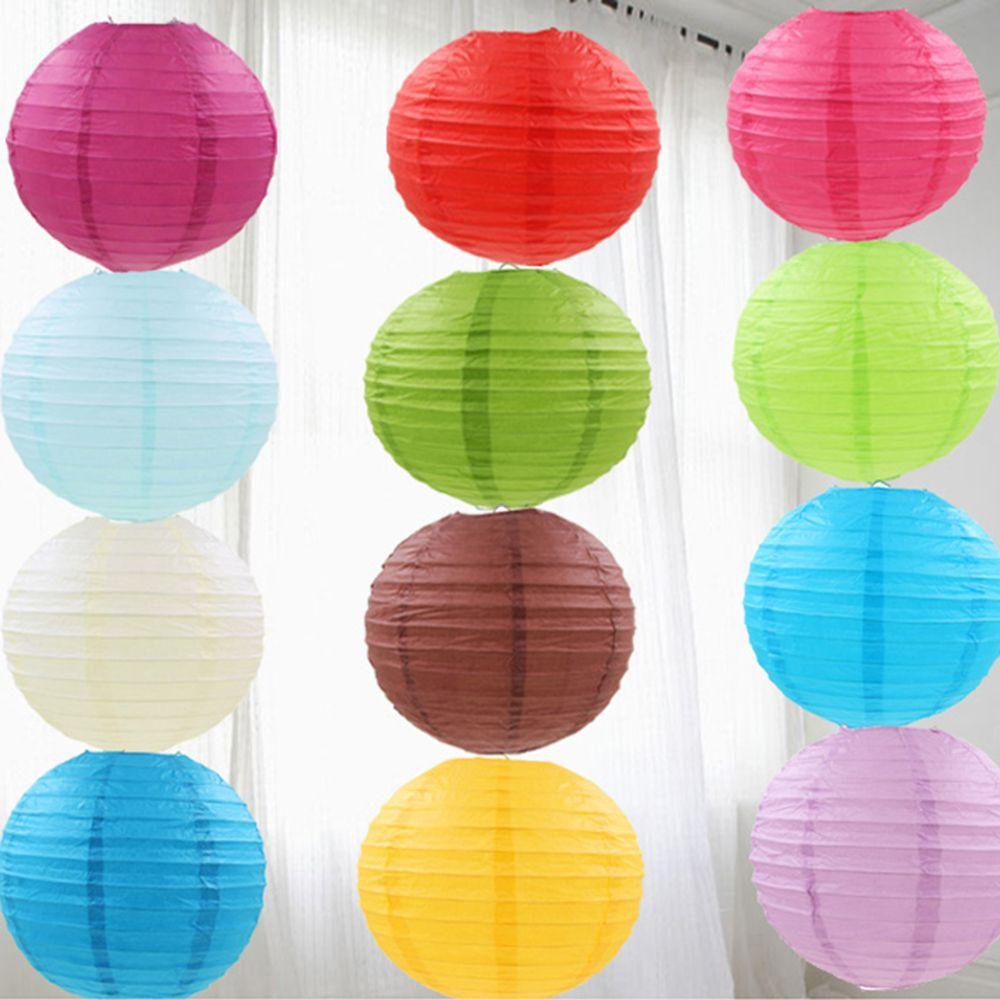 Party Supplies Paper Lamp Ball Hanging Lanterns Mid Autumn Festive Lanterns Round Paper Lanterns